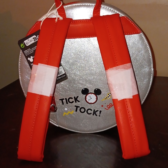 LOUNGEFLY DISNEY MICKEY MOUSE WATCH BACKPACK WITH MATCHING WALLET - Picture 6 of 12